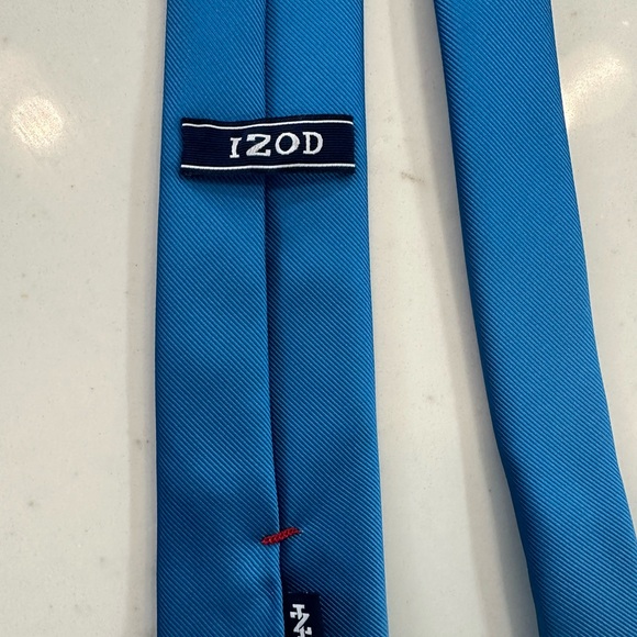 Izod Royal Blue Tie. - Picture 2 of 2
